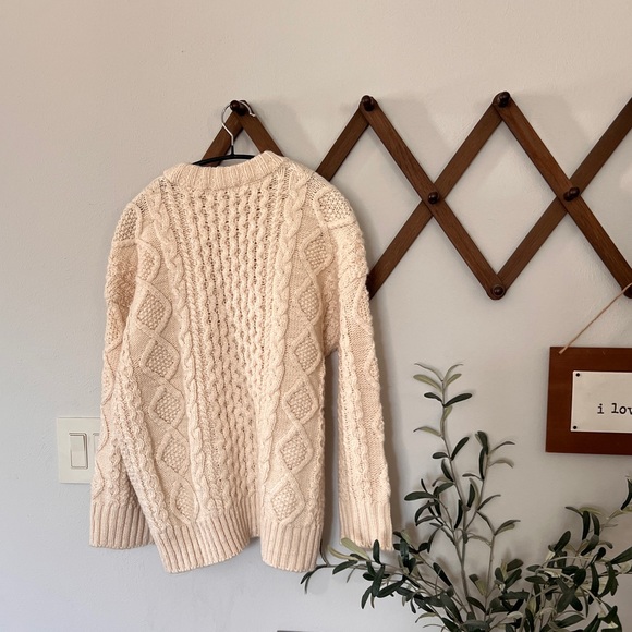 MADEWELL Cable-Knit Oversized Sweater - Picture 5 of 8